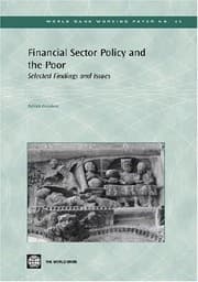 Tapa de Financial sector policy and the poor