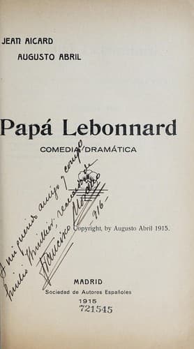 Tapa de Papá Lebonnard