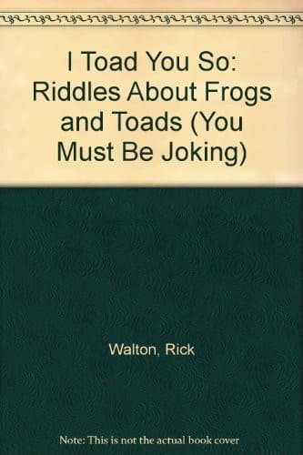 Tapa de I toad you so