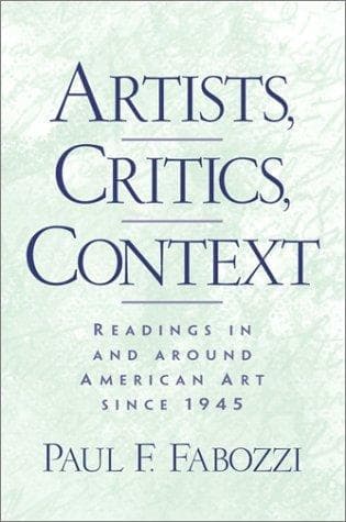 Tapa de Artists, Critics, Context
