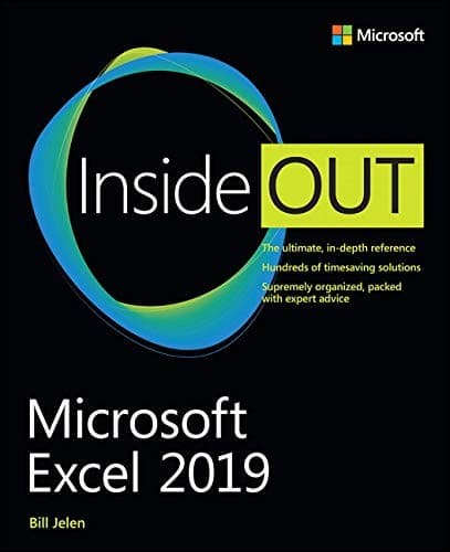 Tapa de Microsoft Excel 2019 Inside Out
