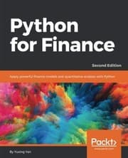 Tapa de Python for Finance: Apply powerful finance models and quantitative analysis with Python, 2nd Edition