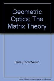 Tapa de Geometric optics
