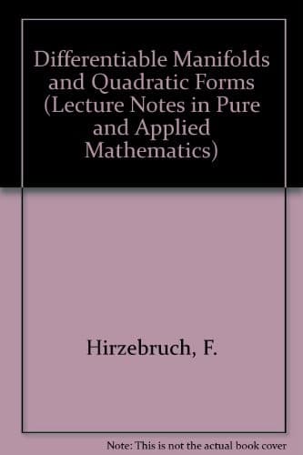 Tapa de Differentiable manifolds and quadratic forms