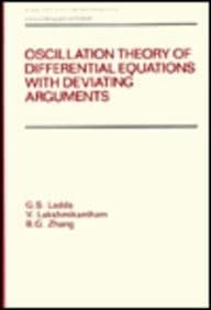 Tapa de Oscillation theory of differential equations with deviating arguments