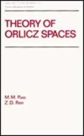 Tapa de Theory of Orlicz spaces