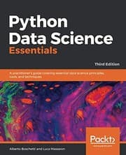 Tapa de Python Data Science Essentials: A practitioner's guide covering essential data science principles, tools, and techniques, 3rd Edition