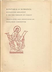 Tapa de Kontakia of Romanos, Byzantine melodist