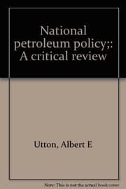 Tapa de National petroleum policy