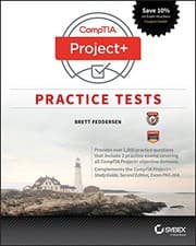 Tapa de CompTIA Project+ Practice Tests: Exam PK0-004