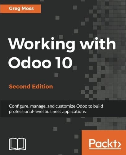 Tapa de Working with Odoo 10 - Second Edition