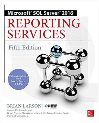 Tapa de Microsoft SQL Server 2016 Reporting Services, Fifth Edition