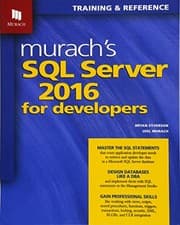 Tapa de Murach's SQL Server 2016 for Developers