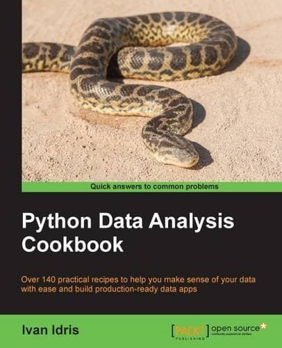 Tapa de Python Data Analysis Cookbook