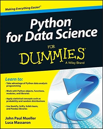 Tapa de Python for Data Science For Dummies (For Dummies (Computer/Tech))