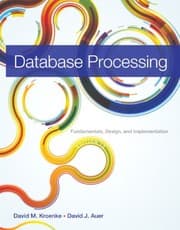 Tapa de Database Processing: Fundamentals, Design, and Implementation (13th Edition)