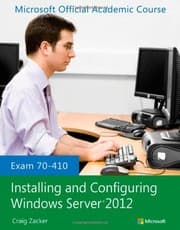 Tapa de Exam 70-410 Installing and Configuring Windows Server 2012