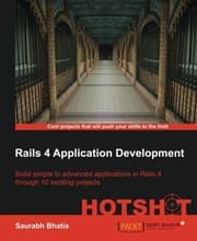Tapa de Rails 4 Application Development HOTSHOT