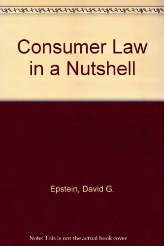 Tapa de Consumer law in a nutshell