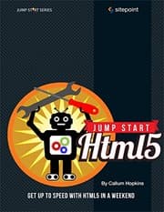 Tapa de Jump Start HTML5: Get Up to Speed With HTML5 in a Weekend