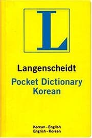 Tapa de Langenscheidt's pocket Korean dictionary
