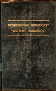 Tapa de Professional broadcast writer's handbook