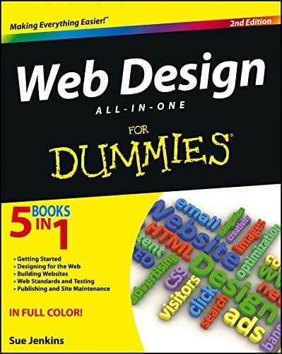 Tapa de Web Design All-in-One For Dummies
