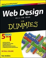 Tapa de Web Design All-in-One For Dummies