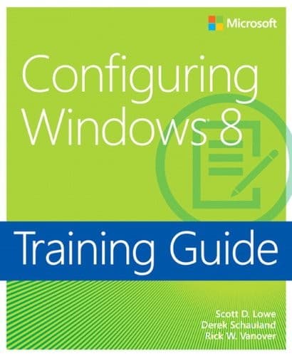 Tapa de Training Guide Configuring Windows 8 (MCSA) (Microsoft Press Training Guide)