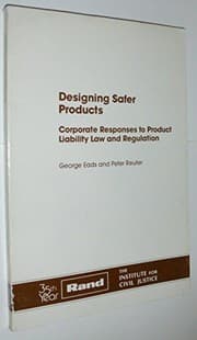 Tapa de Designing safer products