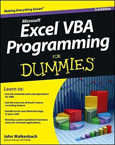 Tapa de Excel VBA Programming For Dummies