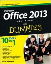 Tapa de Office 2013 All-In-One For Dummies