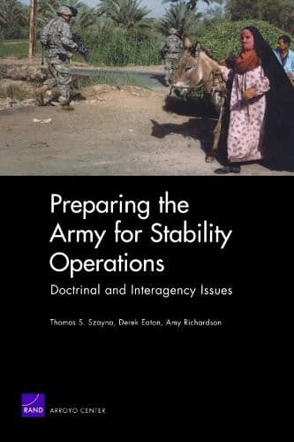 Tapa de Preparing the Army for Stability Operations: Doctrinal and Interagency Issues