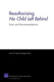 Tapa de Reauthorizing No Child Left Behind: Facts and Recommendations