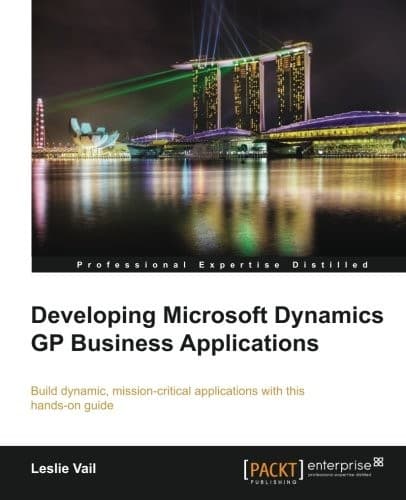 Tapa de Developing Microsoft Dynamics GP Business Applications
