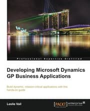 Tapa de Developing Microsoft Dynamics GP Business Applications