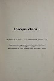 Tapa de L'acqua cheta