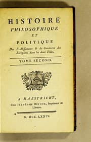 Tapa de Histoire philosophique et politique des établissements & du commerce des Européens dans les deux Indes. Tome premier [-septieme]