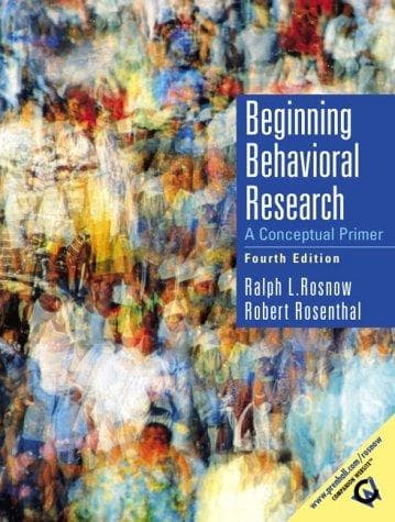 Tapa de Beginning behavioral research