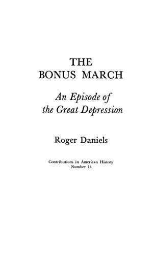 Tapa de The Bonus March