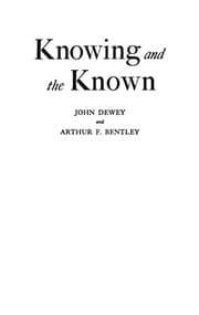 Tapa de Knowing and the known