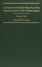 Tapa de A guide to the early reports of the Supreme Court of the United States