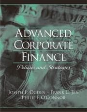 Tapa de Advanced corporate finance