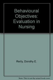 Tapa de Behavioral objectives--evaluation in nursing