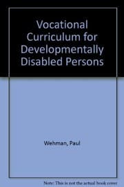 Tapa de Vocational curriculum for developmentally disabled persons