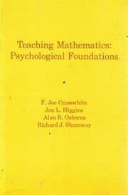 Tapa de Teaching mathematics: psychological foundations