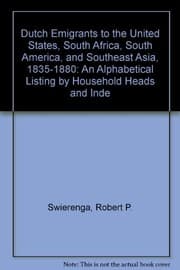 Tapa de Dutch emigrants to the United States, South Africa, South America, and Southeast Asia, 1835-1880