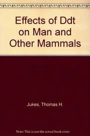 Tapa de Effects of DDT on man and other mammals