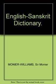 Tapa de A Dictionary, English and Sanskrit