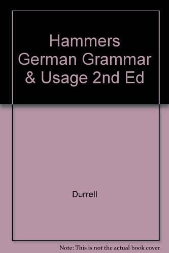 Tapa de Hammer's German grammar and usage